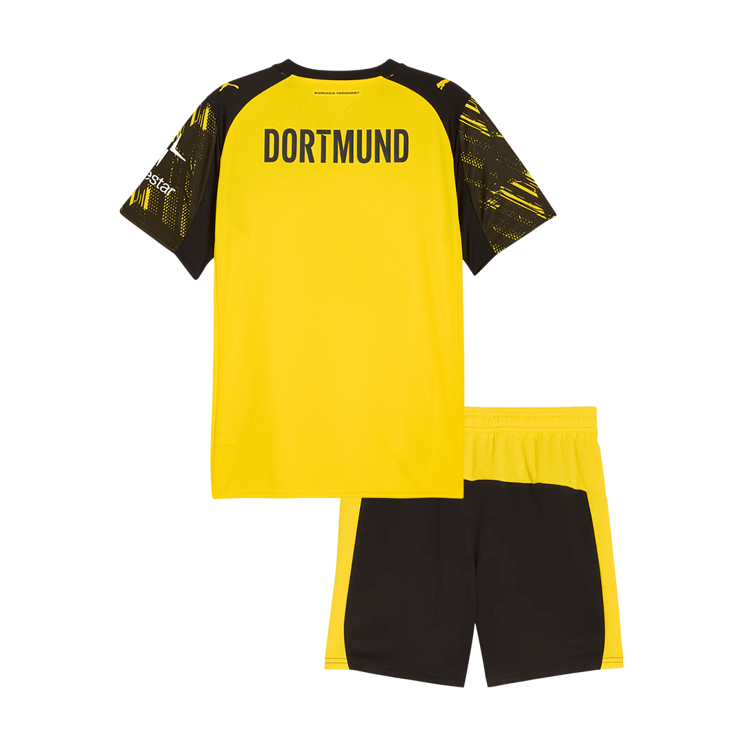 Dziecięcy Zestaw Domowa Borussia Dortmund (Koszulka+Spodenki) 2025/26