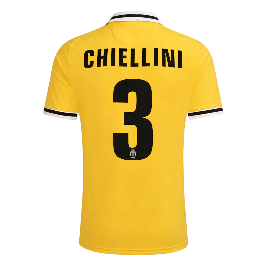 Męska Koszulka Retro Wyjazdowa Juventus CHIELLINI #3 2013/14