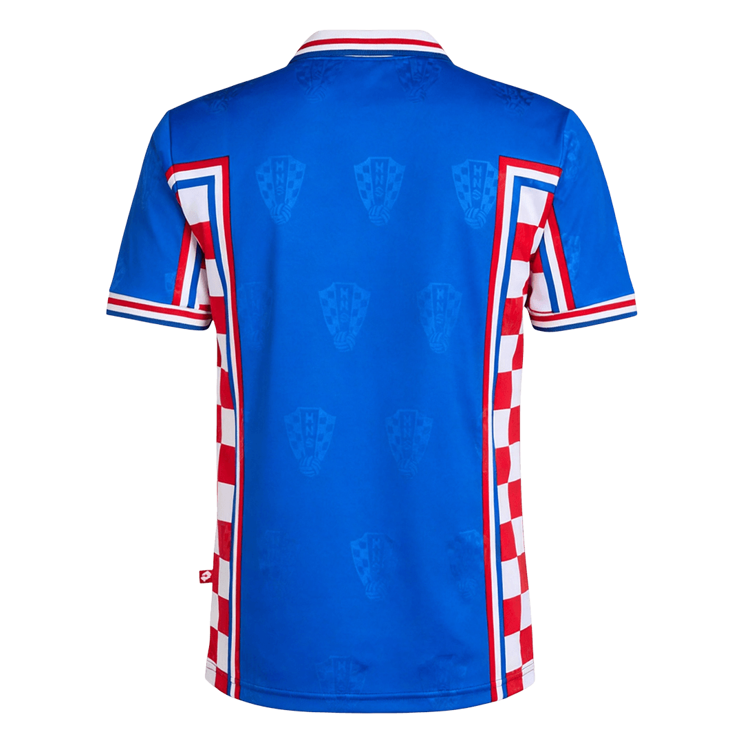 Męska koszulka Chorwacji wyjazdowa Retro 1998