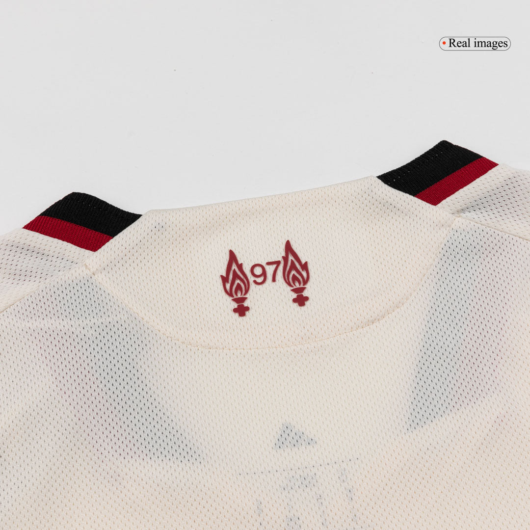 Męska Koszulka Wyjazdowa Liverpool GAKPO #18 Wersja Piłkarska 2025/26 - Slim Fit
