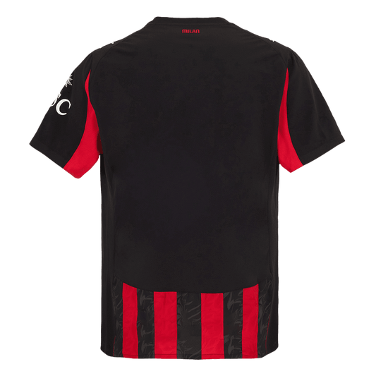 Męska Koszulka Domowa AC Milan Wersja Piłkarska 2025/26 - Slim Fit - Topowe Koszulki Pilkarskie Sklep Internetowy