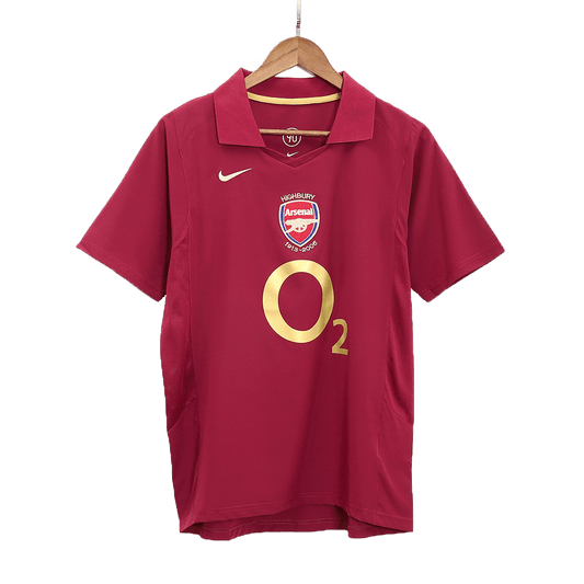 BERGKAMP #10 Męska retro domowa koszulka Arsenal 05/06 - Topowe Koszulki Pilkarskie Sklep Internetowy