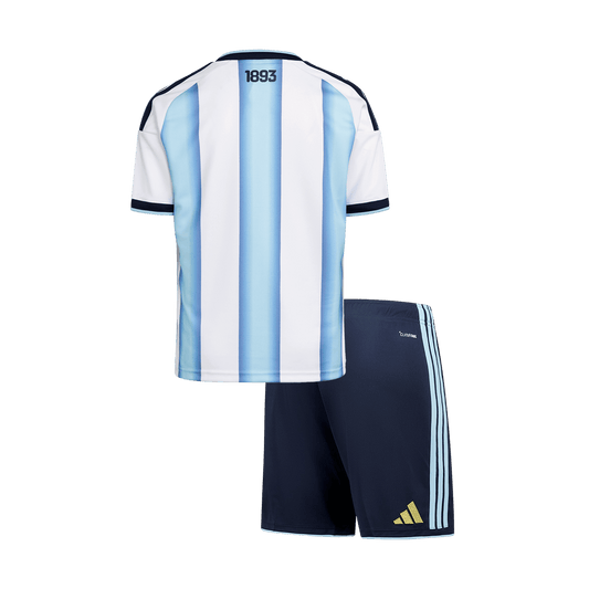 Dziecięcy Zestaw Domowa Argentina (Koszulka+Spodenki) 2025/26