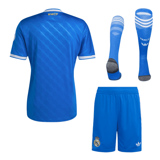 Męski Zestaw Trzecia Wyjazdowa Real Madrid (Koszulka + Spodenki + Skarpety) 2025/26