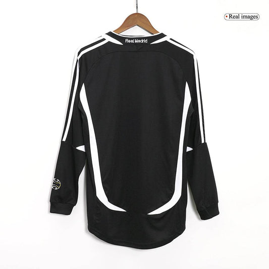 Męska Koszulka Retro Wyjazdowa Real Madrid 2006/07 z Długim Rękawem - Topowe Koszulki Pilkarskie Sklep Internetowy
