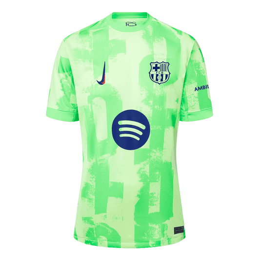 Męska Koszulka Trzecia Wyjazdowa Barcelona LAMINE YAMAL #19 2024/25 - UCL (Spotify Logo Without Text) - Topowe Koszulki Pilkarskie Sklep Internetowy