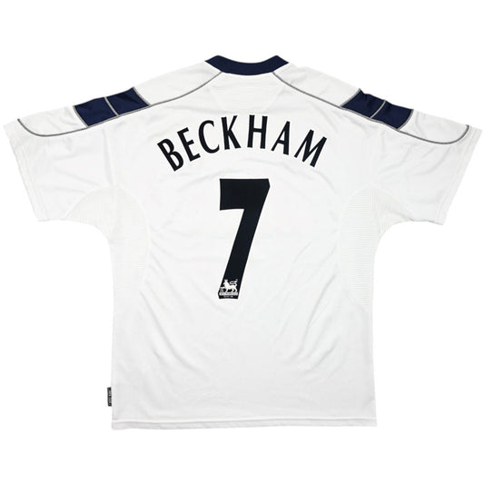 Męska Koszulka Retro Wyjazdowa Manchester United BECKHAM #7 2000/01