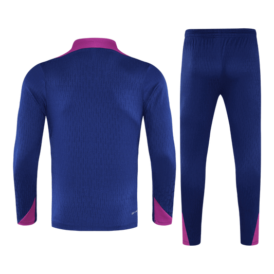 Juniorski Barcelona Bluza z zamkiem Komplet Dresowy 2025/26