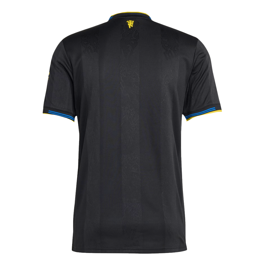 Męska Koszulka Trzecia Wyjazdowa Manchester United Wersja Piłkarska 2025/26 - Slim Fit