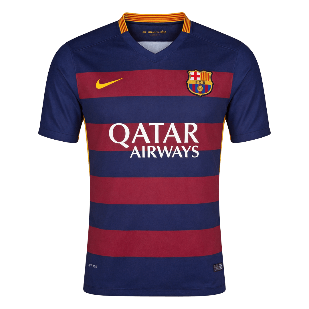 Męska Koszulka Retro Domowa Barcelona 2015/16