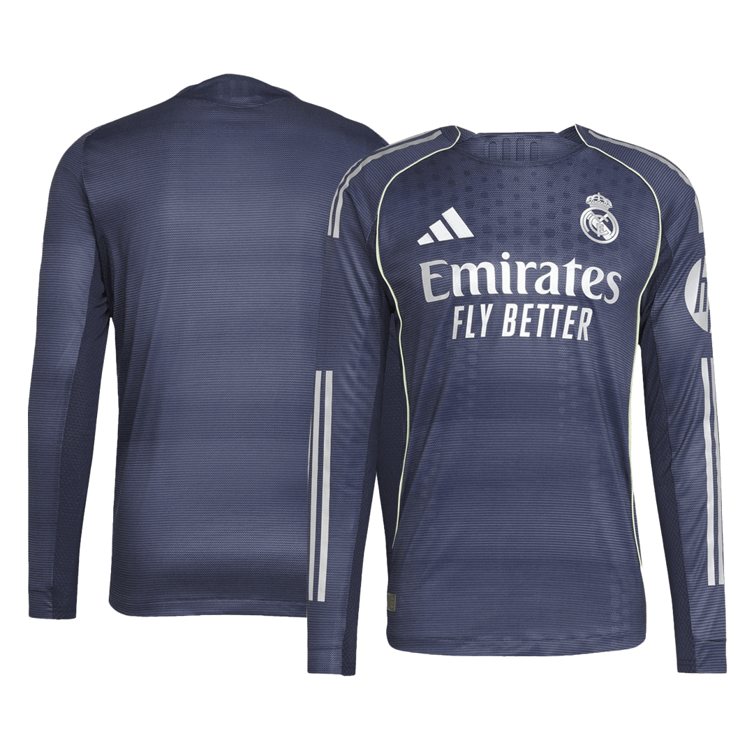 Męska Koszulka Wyjazdowa Real Madrid Wersja Piłkarska 2025/26 - Slim Fit