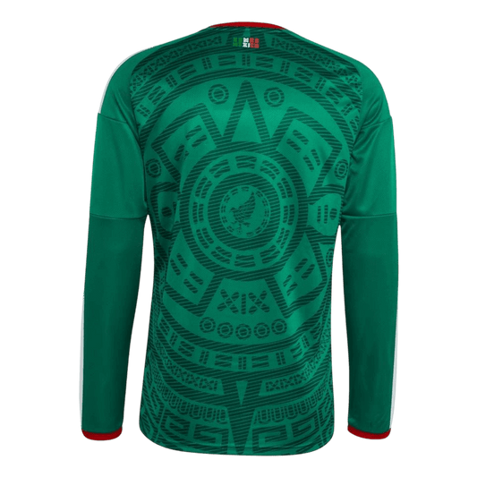 Męska Koszulka Domowa Mexico 2026 z Długim Rękawem - World Cup
