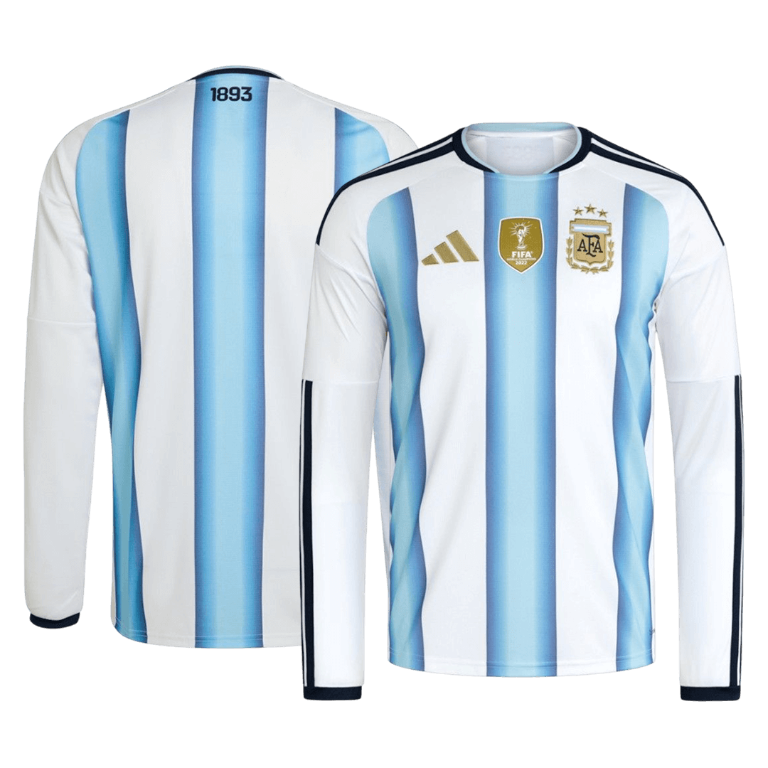 Męska Koszulka Domowa Argentina 2026 z Długim Rękawem - World Cup