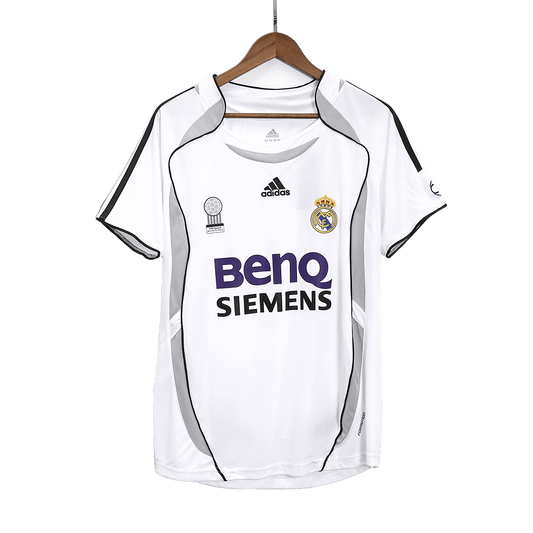 Męska Koszulka Retro Domowa Real Madrid SERGIO RAMOS #4 2006/07 - Topowe Koszulki Pilkarskie Sklep Internetowy