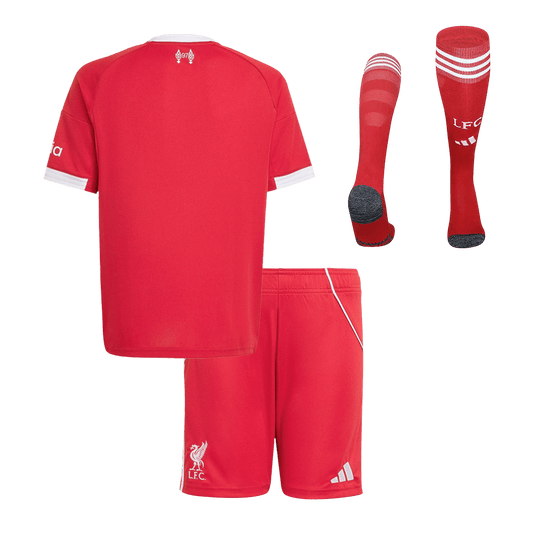 Dziecięcy Zestaw Domowa Liverpool (Koszulka + Spodenki + Skarpety) 2025/26