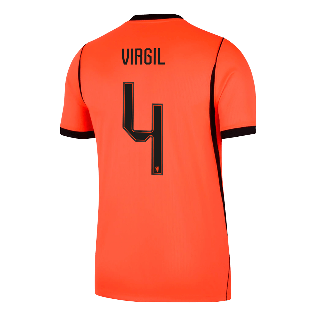 Męska koszulka Holandii domowa VIRGIL #4 - Mundial 2026