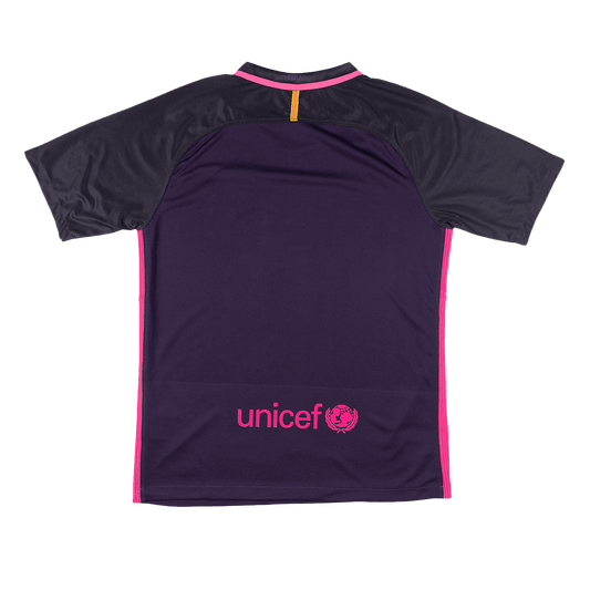 Męska Koszulka Retro Wyjazdowa Barcelona 2016/17