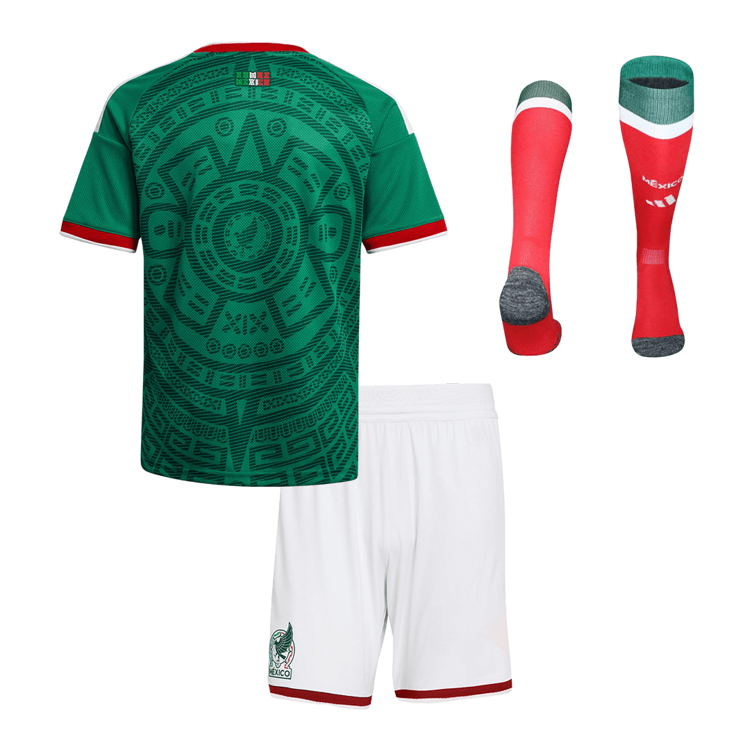 Dziecięcy Zestaw Domowa Mexico (Koszulka + Spodenki + Skarpety) 2025/26