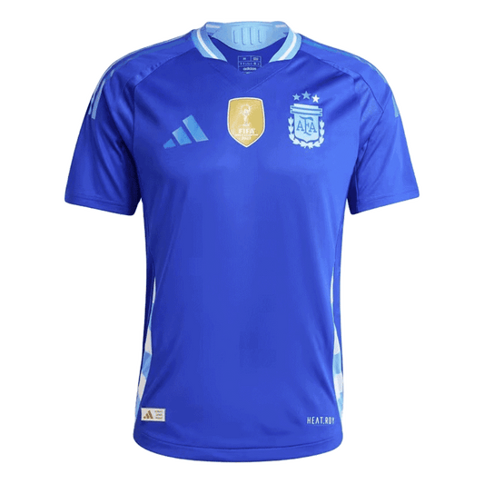 Męska Koszulka Wyjazdowa Argentyna MESSI #10 Wersja Piłkarska 2024 - Slim Fit - Topowe Koszulki Pilkarskie Sklep Internetowy