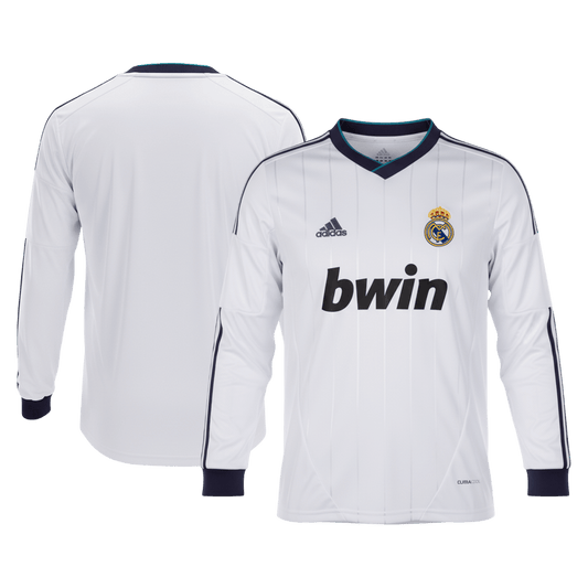Męska Koszulka Retro Domowa Real Madrid 2012/13 z Długim Rękawem