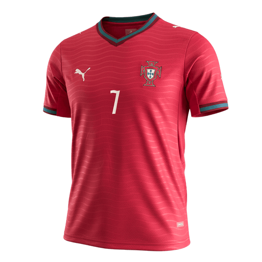 Męska Koszulka Domowa Portugal RONALDO #7 World Cup 2026