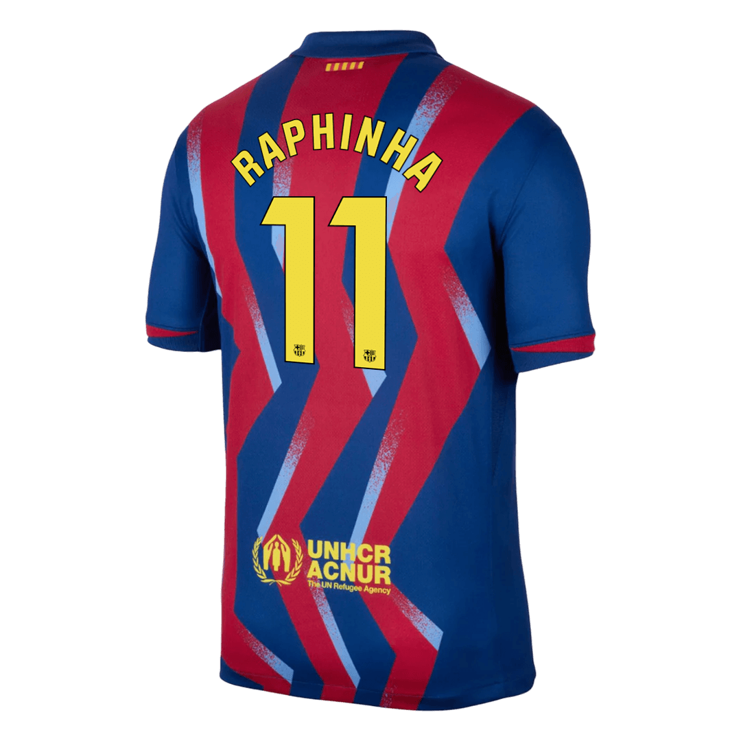 Męska Koszulka Czwarta Wyjazdowa Barcelona RAPHINHA #11 2025/26