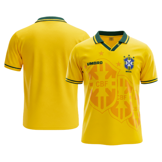 Męska Koszulka Retro Domowa Brazil 1994