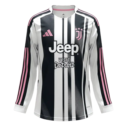 Męska Koszulka Domowa Juventus 2025/26 z Długim Rękawem