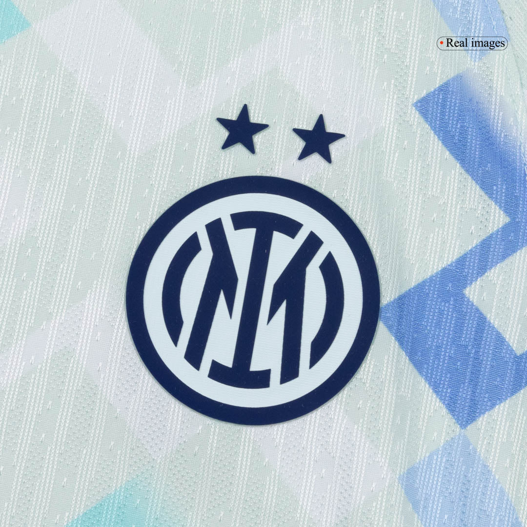 Męska Koszulka Wyjazdowa Inter Milan Wersja Piłkarska 2025/26 - Slim Fit