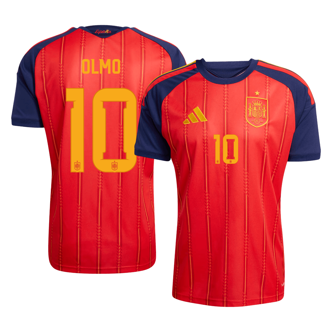 Męska koszulka Hiszpanii domowa OLMO #10 - Mundial 2026 [PREMIUM]