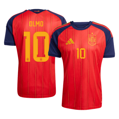 Męska koszulka Hiszpanii domowa OLMO #10 - Mundial 2026 [PREMIUM]