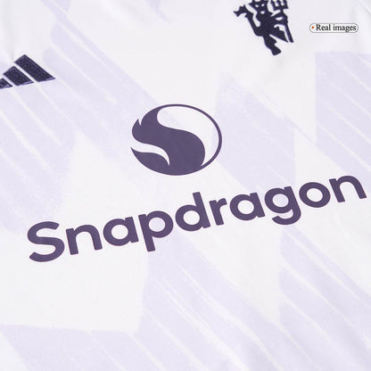 Dziecięcy Zestaw Wyjazdowa Manchester United (Koszulka + Spodenki + Skarpety) 2025/26 - Topowe Koszulki Pilkarskie Sklep Internetowy