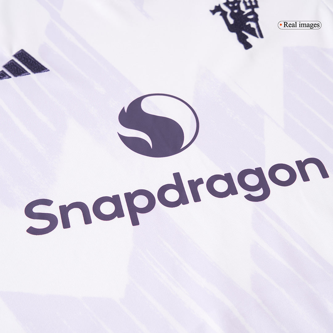 Dziecięcy Zestaw Wyjazdowa Manchester United (Koszulka+Spodenki) 2025/26