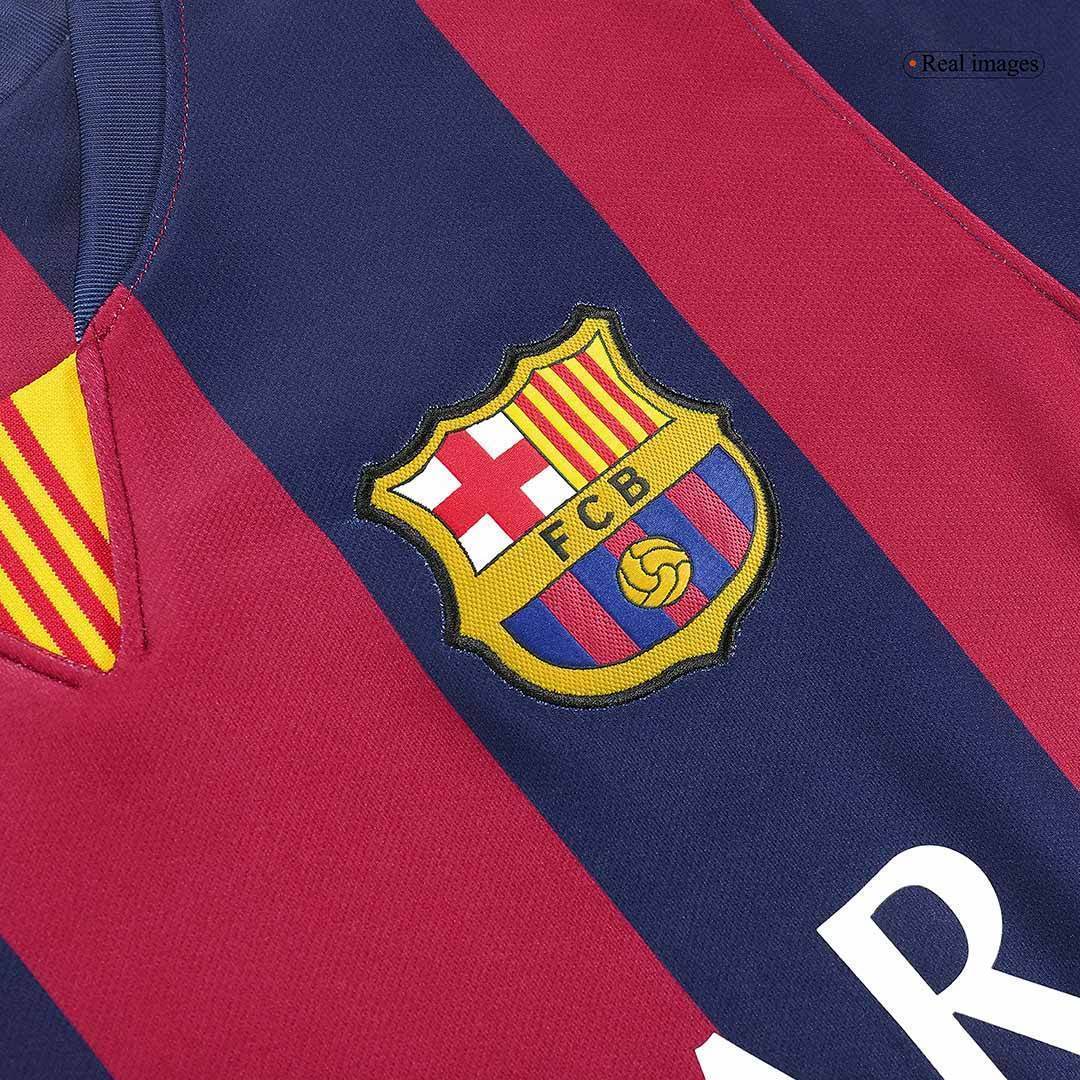 Męska Koszulka Retro NEYMAR JR #11 Barcelona Domowa 2014/15 - Topowe Koszulki Pilkarskie Sklep Internetowy