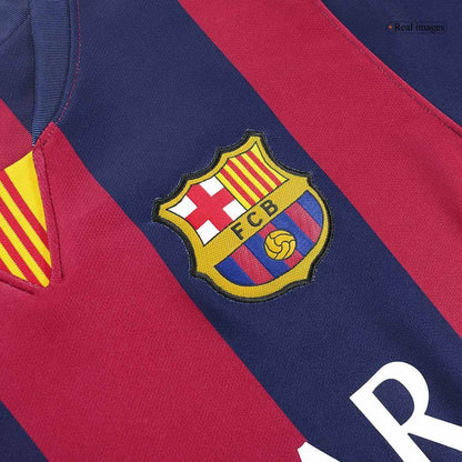 Męska Koszulka Retro NEYMAR JR #11 Barcelona Domowa 2014/15 - Topowe Koszulki Pilkarskie Sklep Internetowy