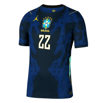 Męska koszulka Brazylii wyjazdowa JOÃO PEDRO #22 wersja zawodnicza - Mundial 2026