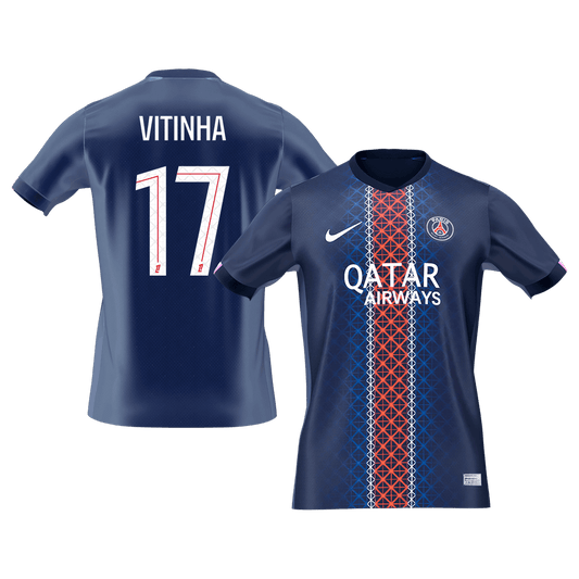 Męska Koszulka Domowa PSG VITINHA #17 2025/26 [PREMIUM]