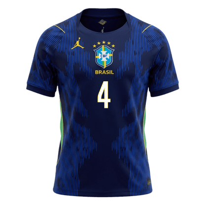 Męska koszulka Brazylii wyjazdowa MARQUINHOS #4 - Mundial 2026