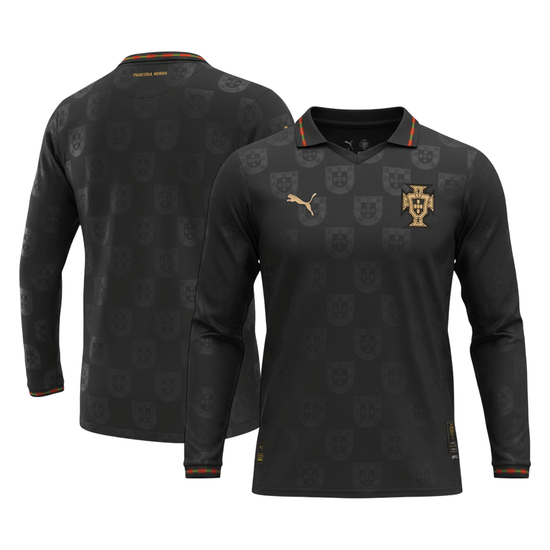 Męska Koszulka Portugal 2026 z Długim Rękawem - World Cup