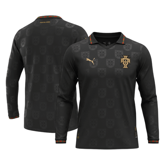 Męska Koszulka Portugal 2026 z Długim Rękawem - World Cup