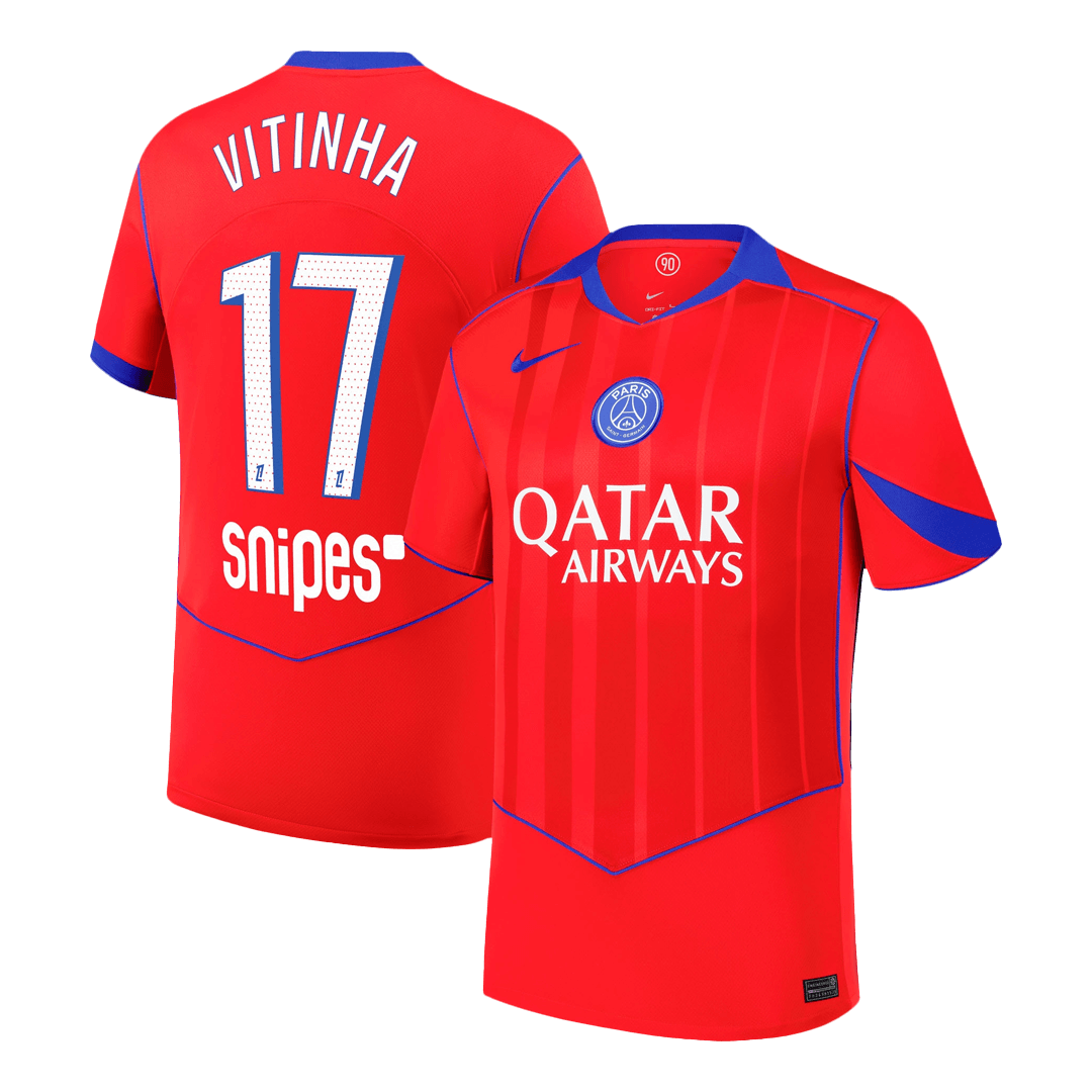 Męska Koszulka Trzecia Wyjazdowa PSG VITINHA #17 2025/26