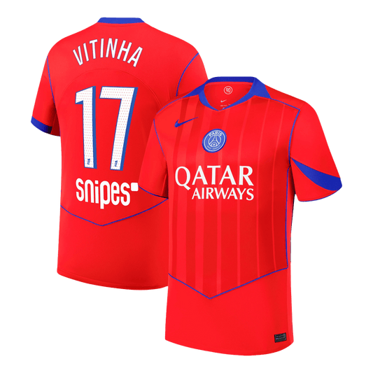 Męska Koszulka Trzecia Wyjazdowa PSG VITINHA #17 2025/26