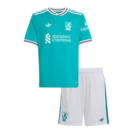 Dziecięcy Zestaw Trzecia Wyjazdowa Liverpool (Koszulka+Spodenki) 2025/26