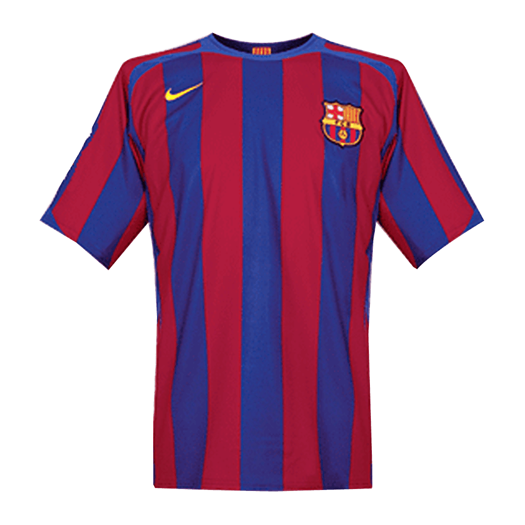 Koszulka Retro Domowa Barcelona 2005/06 - UCL - Topowe Koszulki Pilkarskie Sklep Internetowy
