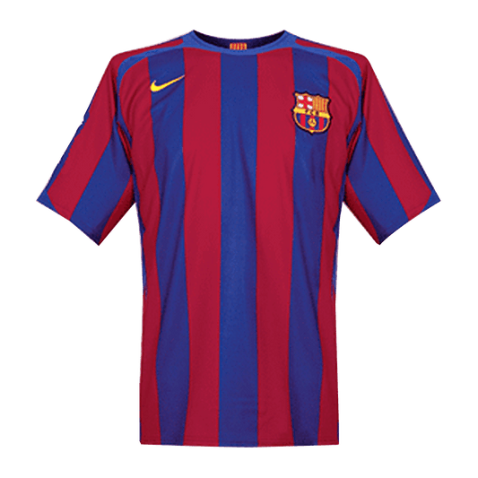 Koszulka Retro Domowa Barcelona 2005/06 - UCL - Topowe Koszulki Pilkarskie Sklep Internetowy