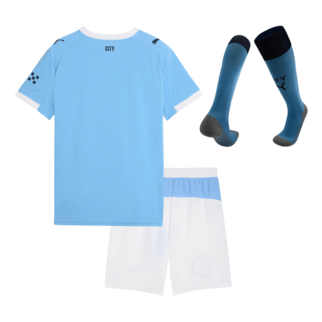 Dziecięcy Zestaw Domowa Manchester City (Koszulka + Spodenki + Skarpety) 2025/26