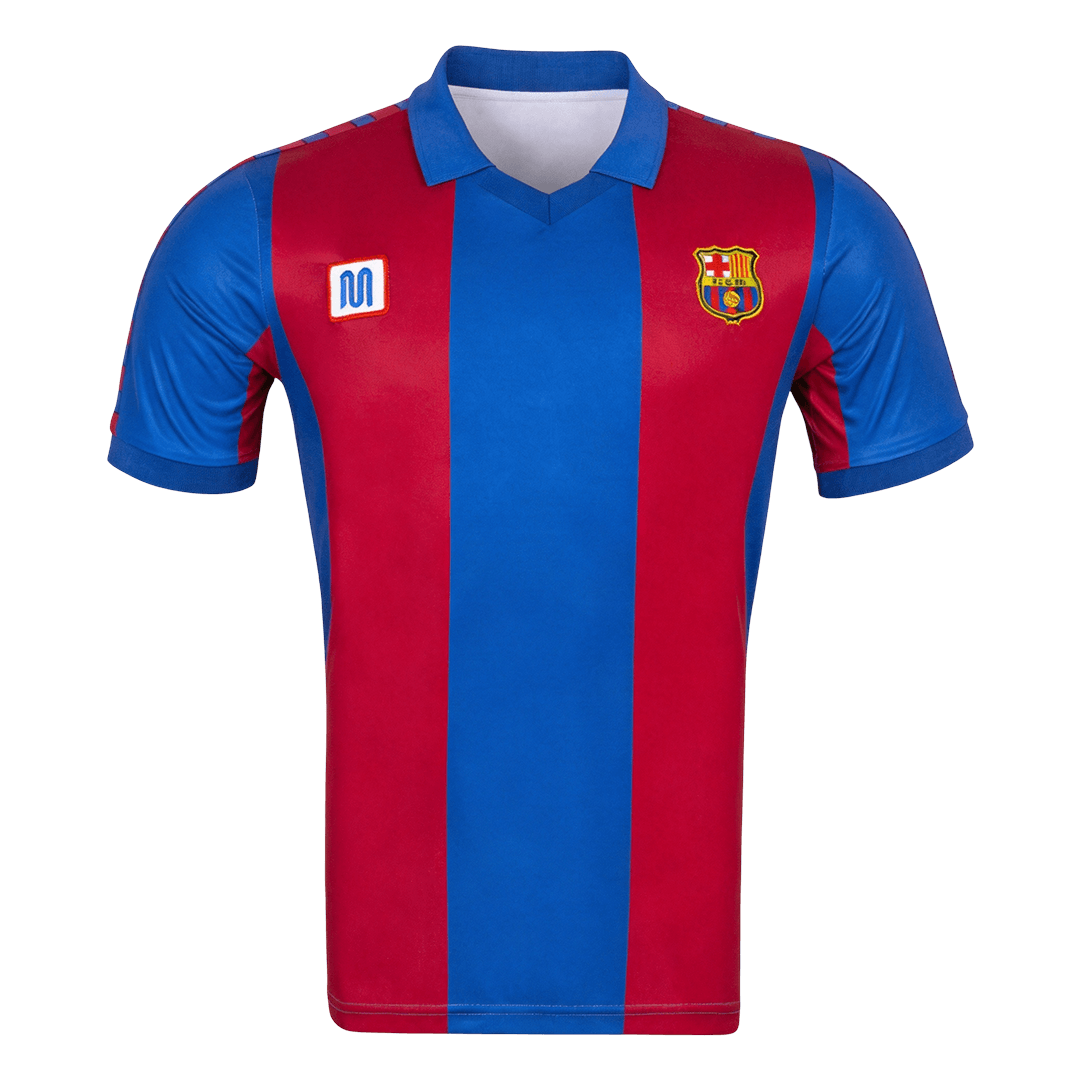 Męska Koszulka Retro Domowa Barcelona 1980/82
