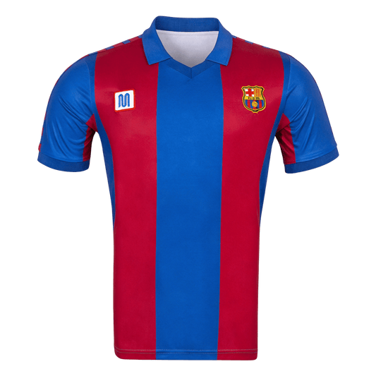 Męska Koszulka Retro Domowa Barcelona 1980/82