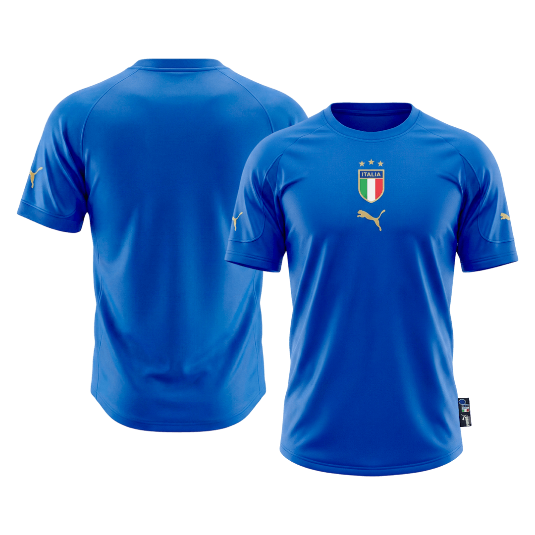 Męska Koszulka Retro Domowa Italy 2004