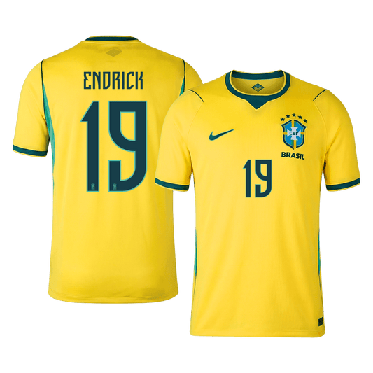 Męska koszulka Brazylii domowa ENDRICK #19 - Mundial 2026